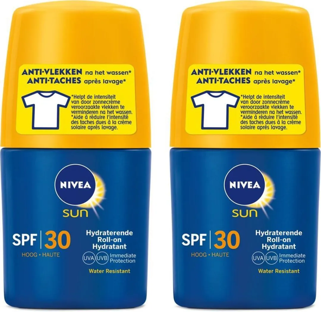 NIVEA Sun Hydraterende Roll-on SPF 30 - 100ml (2x50ml)