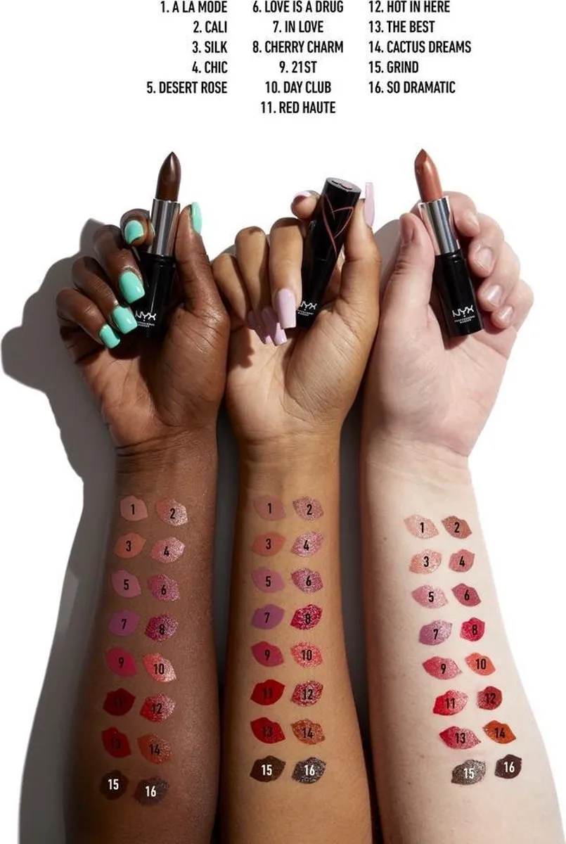 NYX Professional Makeup Shout Loud STN Lipstick Day Club - 35g
