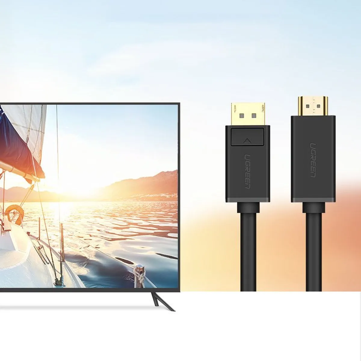 Ugreen DP101 DisplayPort naar HDMI Kabel 4K 30Hz - 1,5m - Zwart