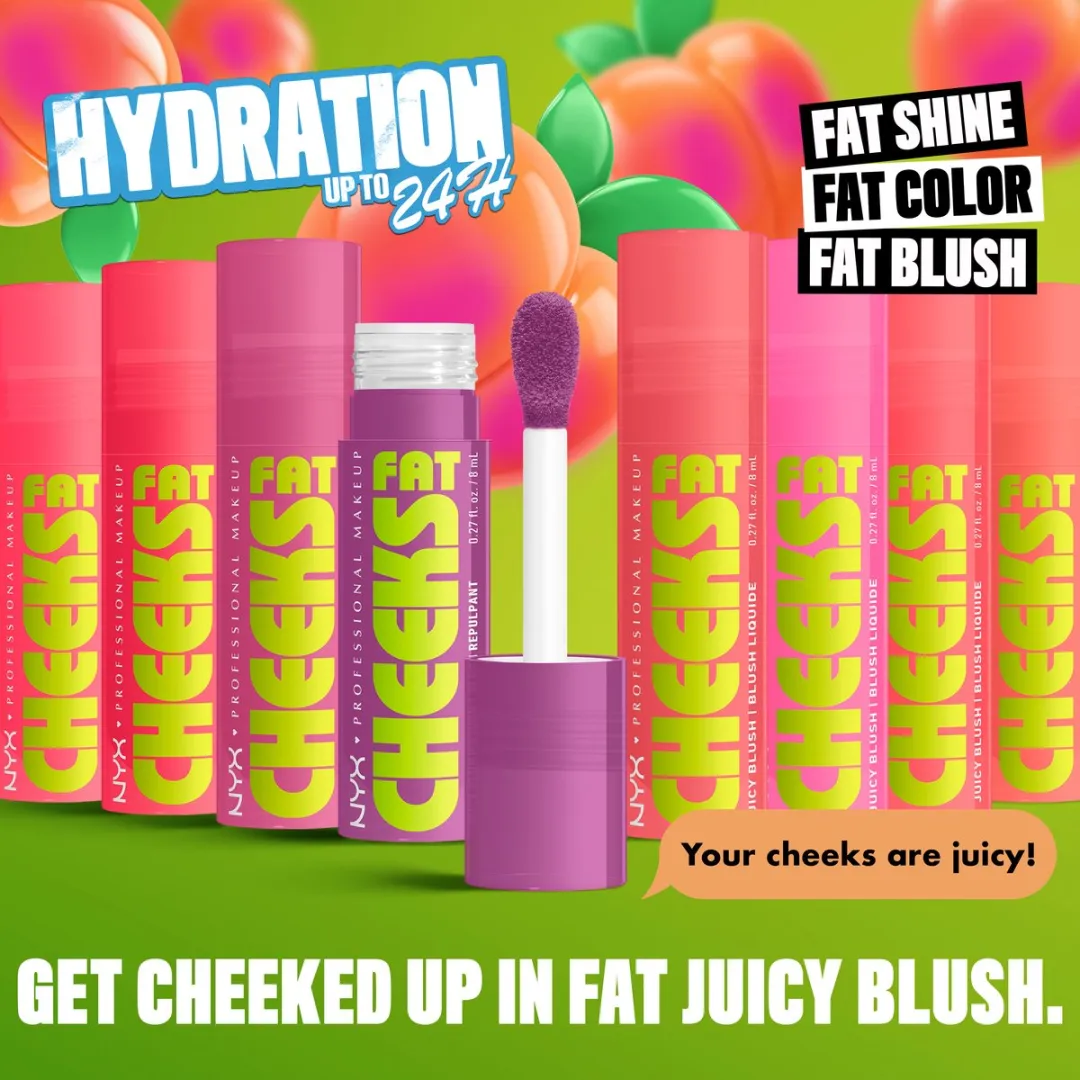 NYX Professional Makeup Fat Cheeks Bouncin' Berry Blush - 8ml