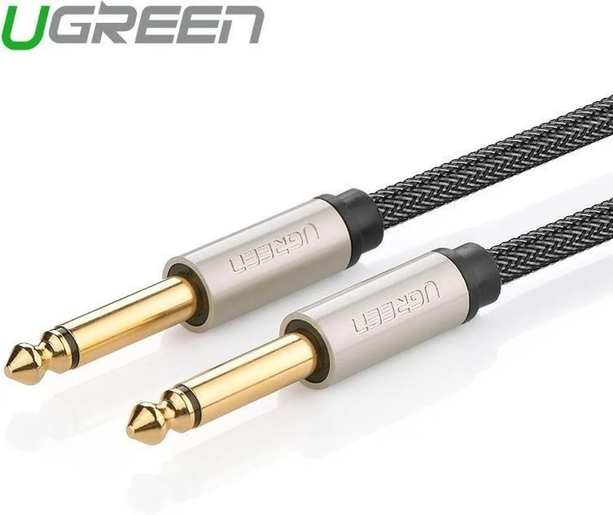UGREEN 6.5mm Jack naar Jack Audiokabel - Zwart