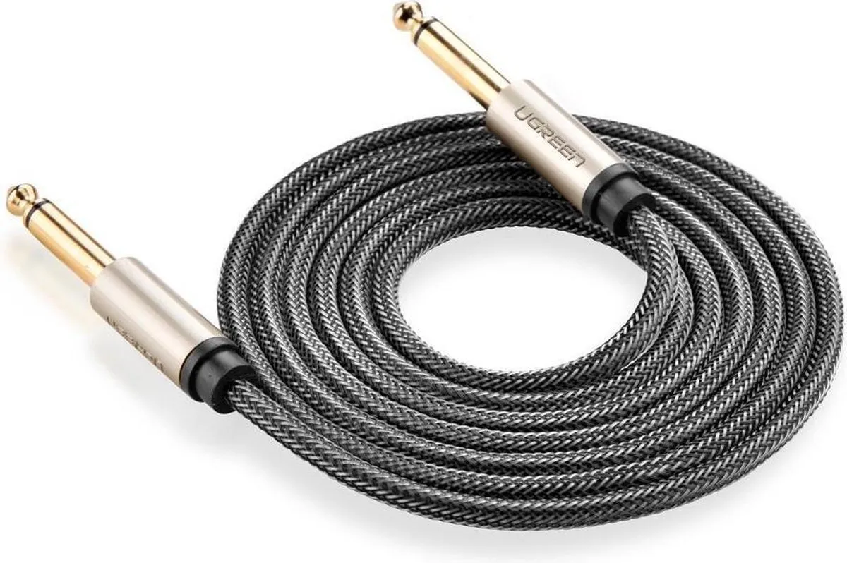 UGREEN 6.5mm Jack naar Jack Audiokabel - Zwart
