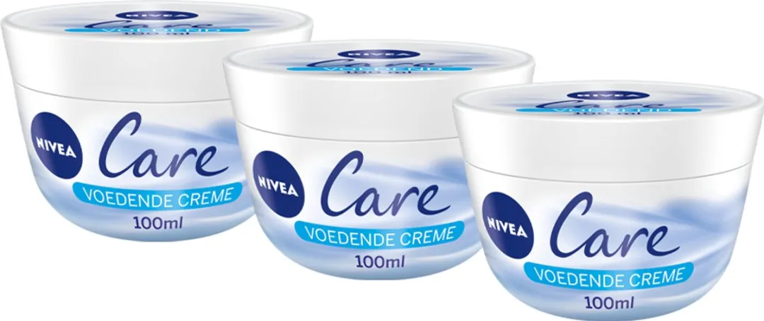 NIVEA Care Bodycrème 3x100ml