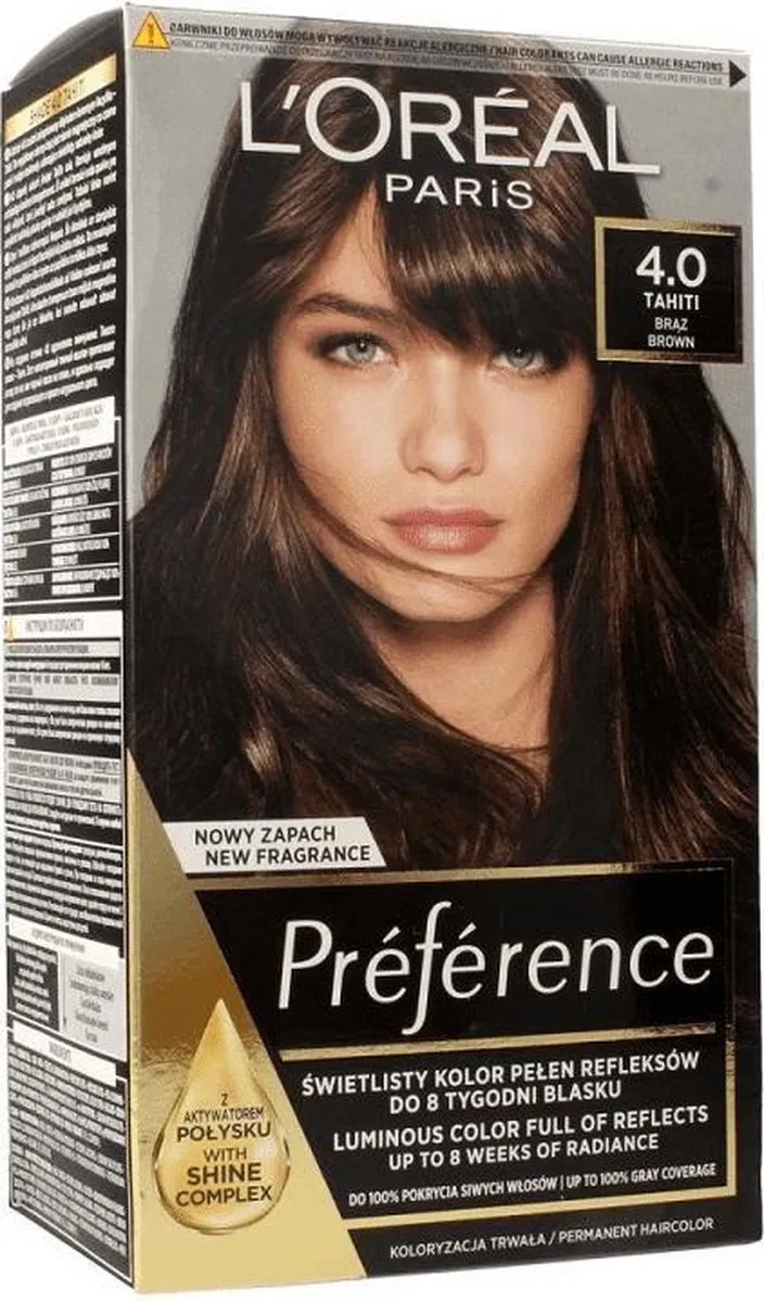 L'Oréal Paris Preference Hair Dye 4.0 Tahiti Bronze