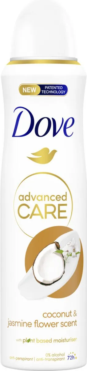 Dove Advanced Care Coconut & Jasmine Anti-Transpirant Spray - 6x150ml