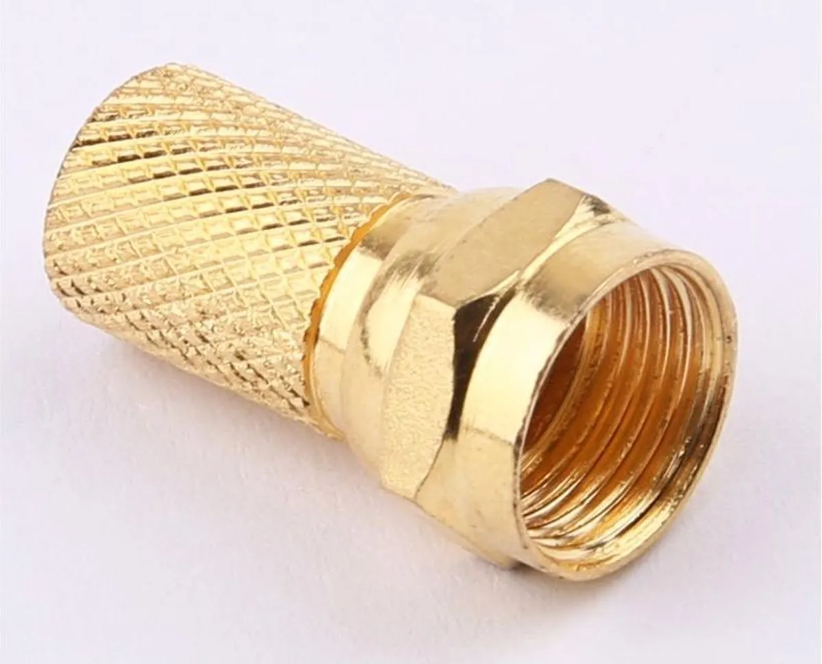 JVC SATELLITE Coaxiale Antennekabel Male/Female - 2 Stuks - Goud
