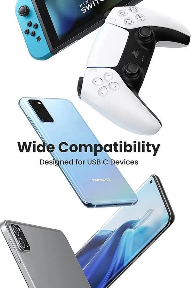 UGREEN USB-A naar USB-C Kabel 3A 3m - Wit
