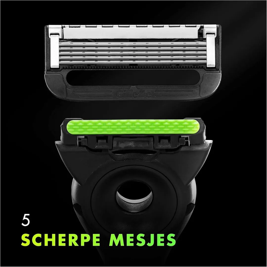 Gillette Labs Scheermesjes 4 Stuks - Zwart