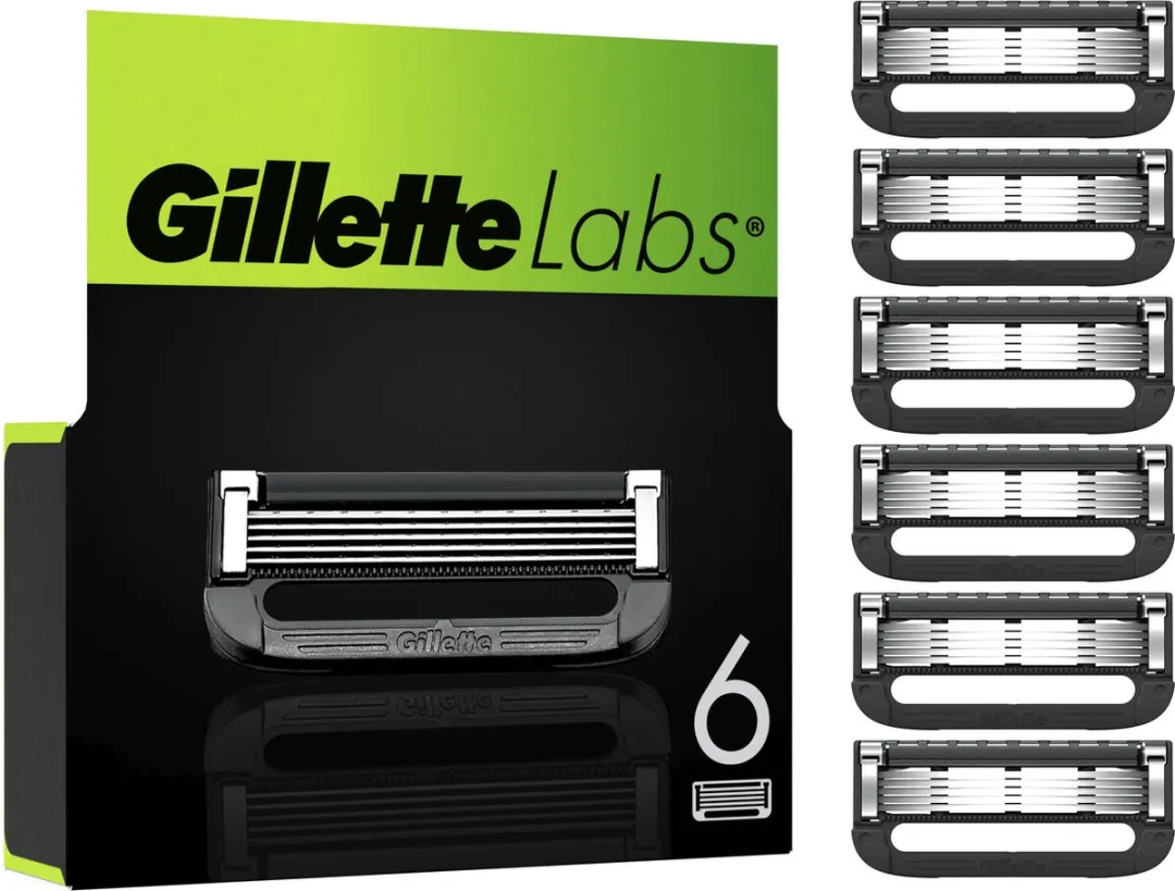 GilletteLabs With Exfoliating Bar & Heated Razor - 6 Mesjes Zwart - afbeelding 6 van 6