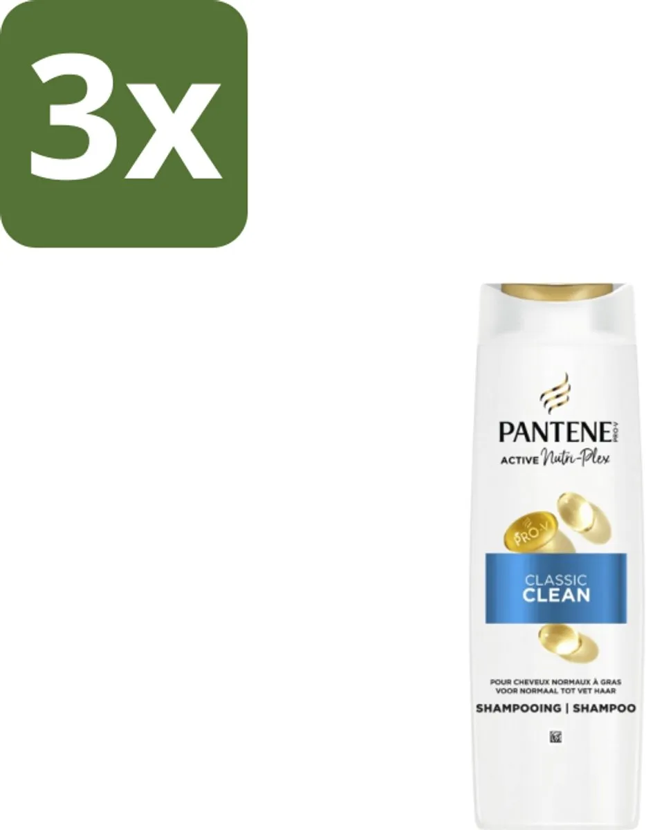 Pantene Classic Clean Shampoo 3x250ml