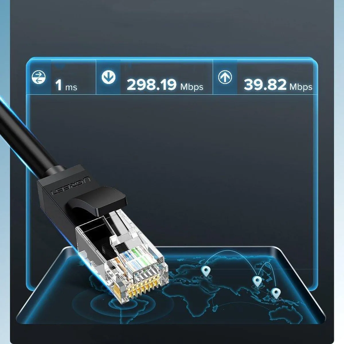 Ugreen Cat 6 Ethernet Patchkabel RJ45 5m - Blauw