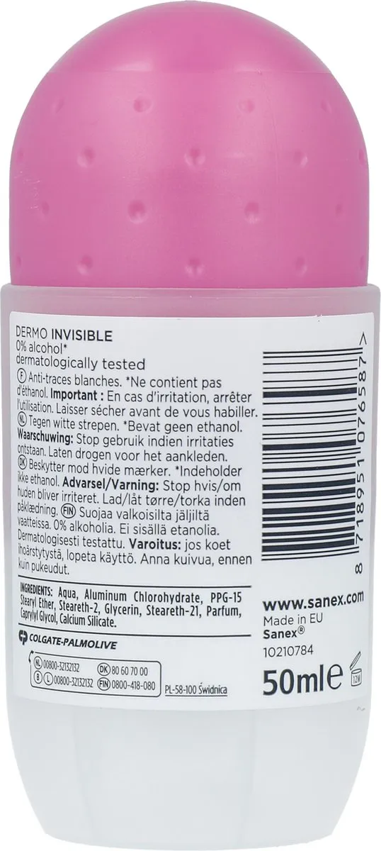 Sanex Dermo Invisible Anti-Transpirant Roller 50ml