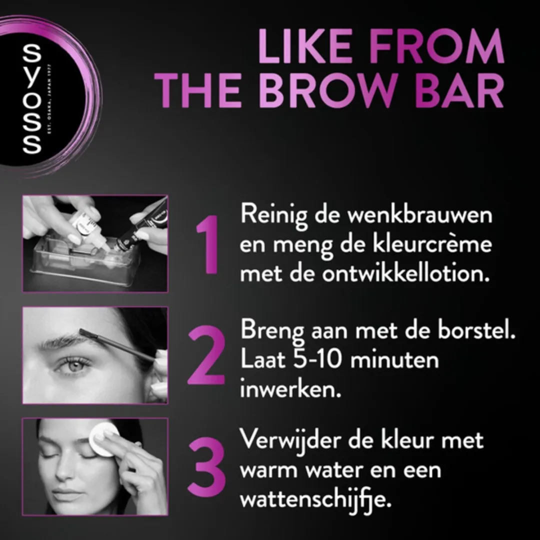 SYOSS Browtint Donkerbruin - 3 Stuks