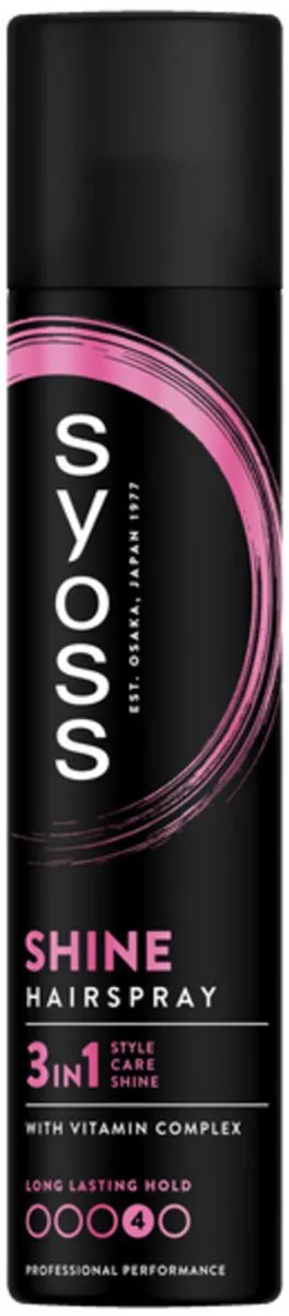 SYOSS Shine Haarspray - 6x300ml - Vochtbestendig