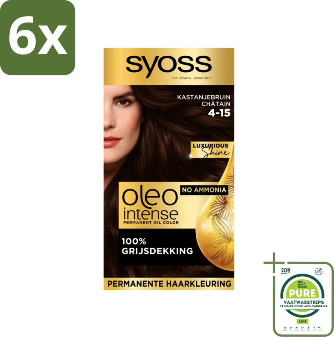 SYOSS Oleo Intense 4-15 Kastanjebruin Haarverf