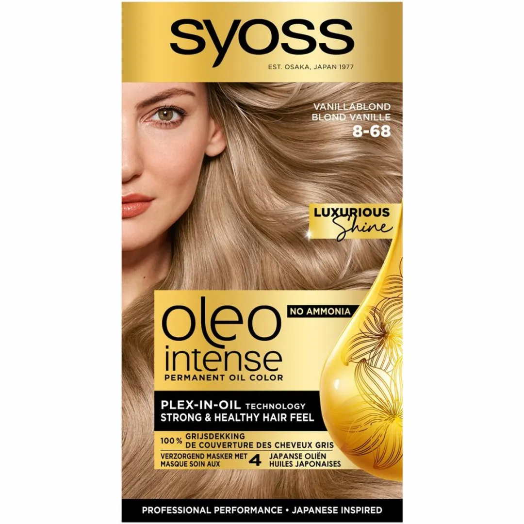 SYOSS Oleo Intense 8-68 Vanillablond Haarverf 690ml - 6 Stuks