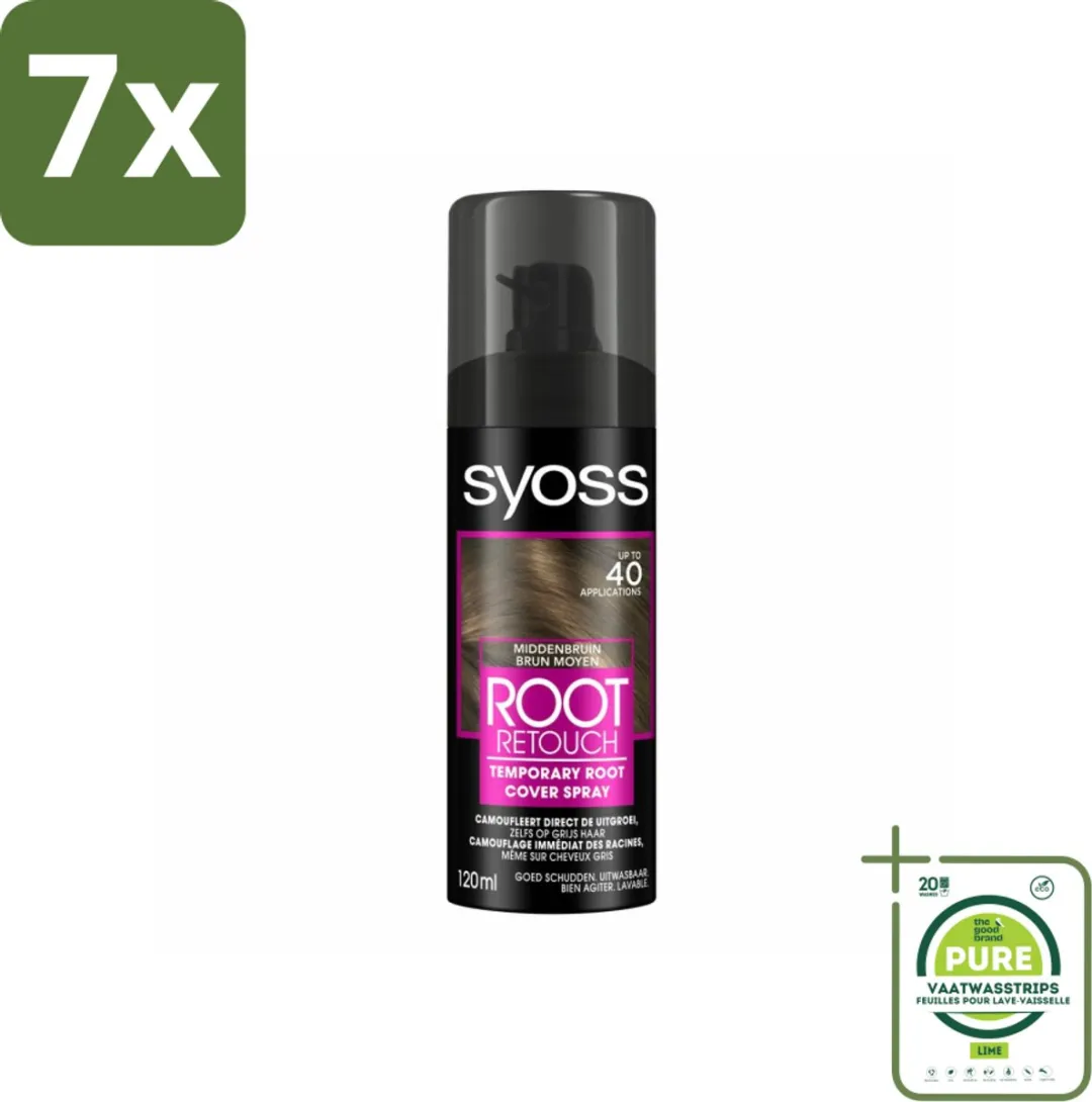 SYOSS Uitgroeispray Middenbruin 805ml