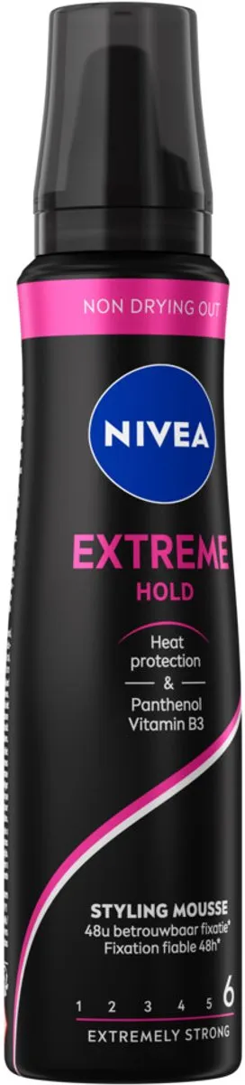 NIVEA Haarschuim Extreme Stevigheid 150ml - 25 Stuks