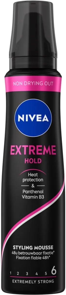 NIVEA Haarschuim Extreme Stevigheid 150ml - 25 Stuks