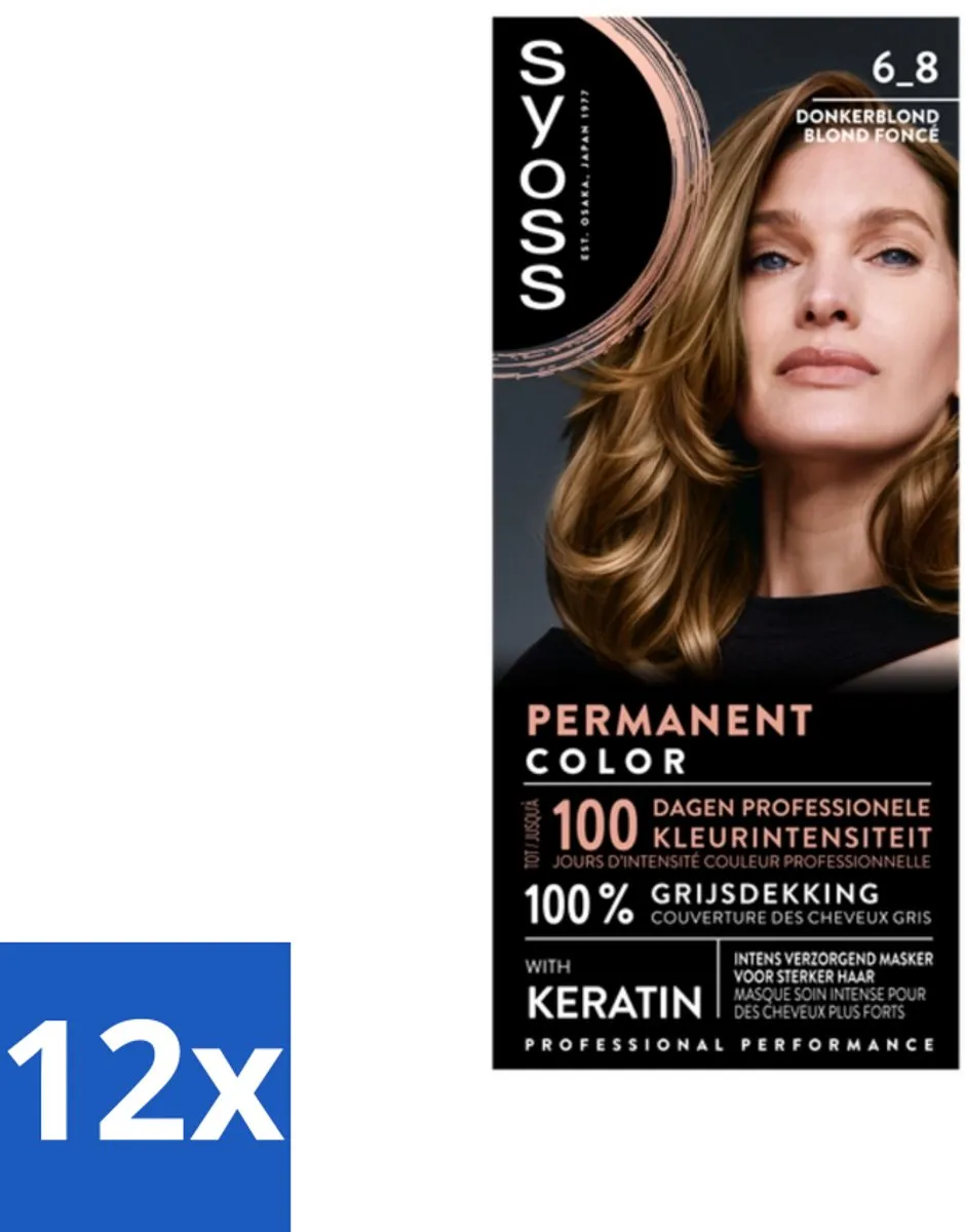 SYOSS Permanent Haarkleuring 6-8 Donkerblond