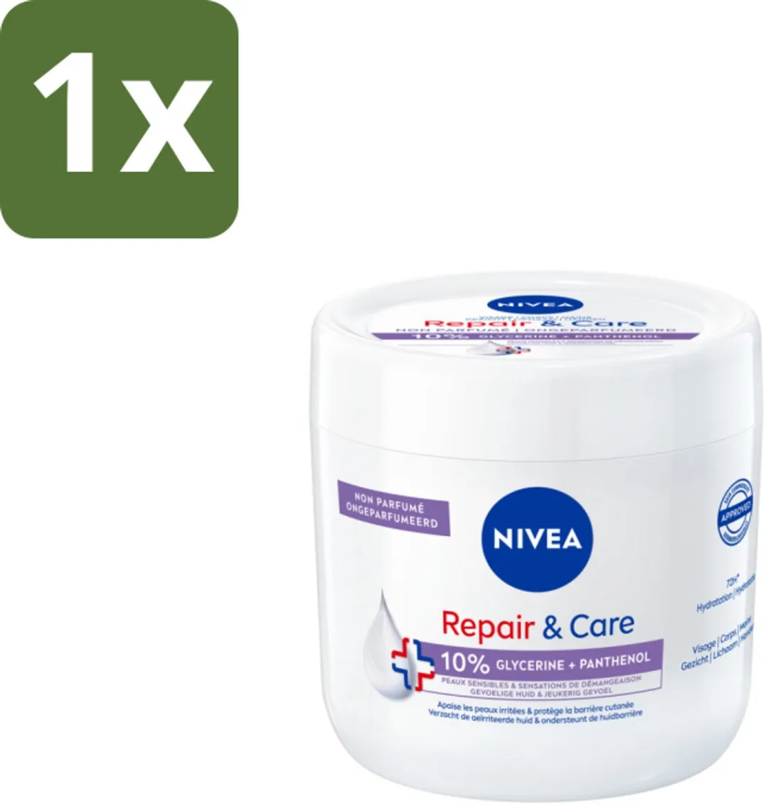 NIVEA Bodycrème Herstel & Verzorging Gevoelig 400ml