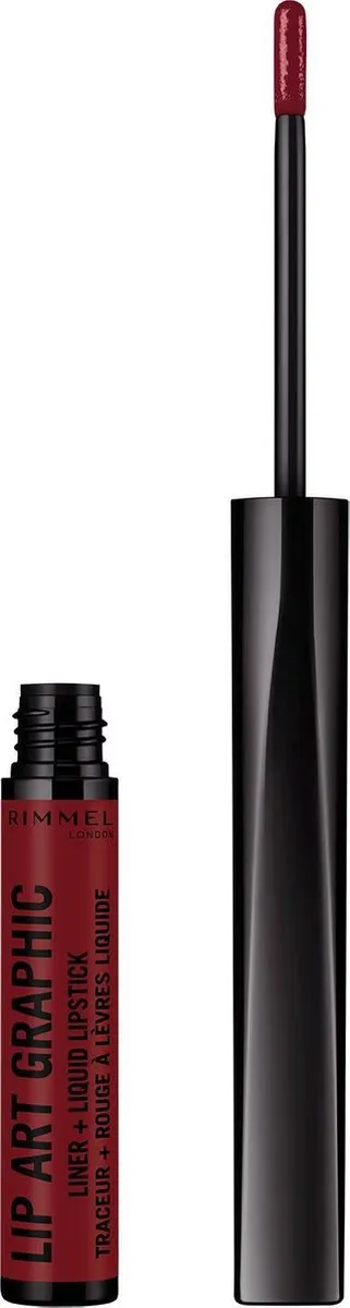 Rimmel London Lip Art Graphic 810 Be Free - Rood