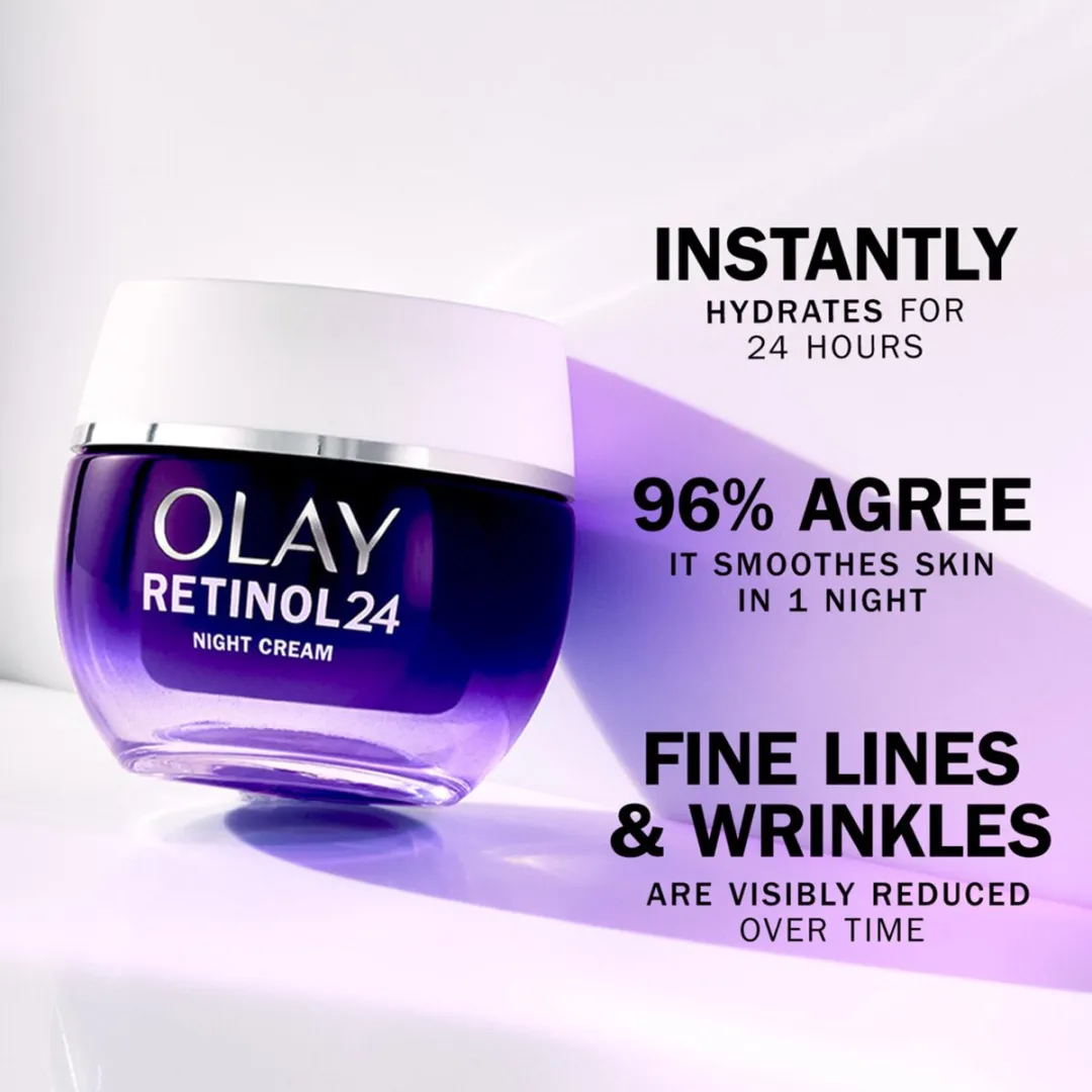 Olay Nachtcrème Retinol24 50ml - 4 Stuks