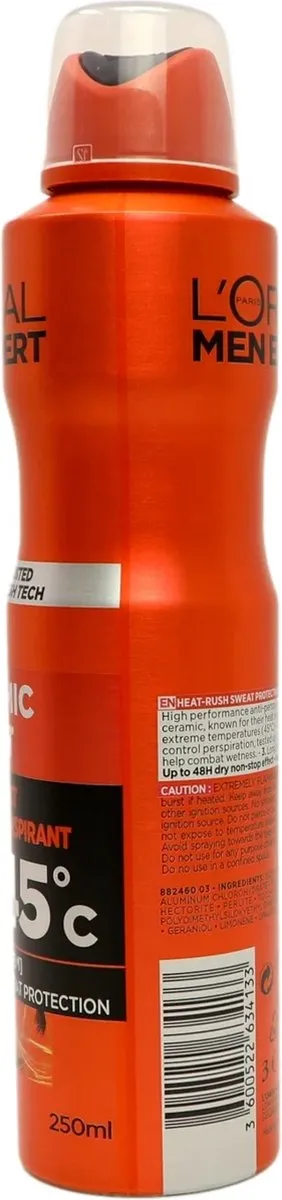 L'Oréal Men Expert Deospray 150ml - 6 Stuks
