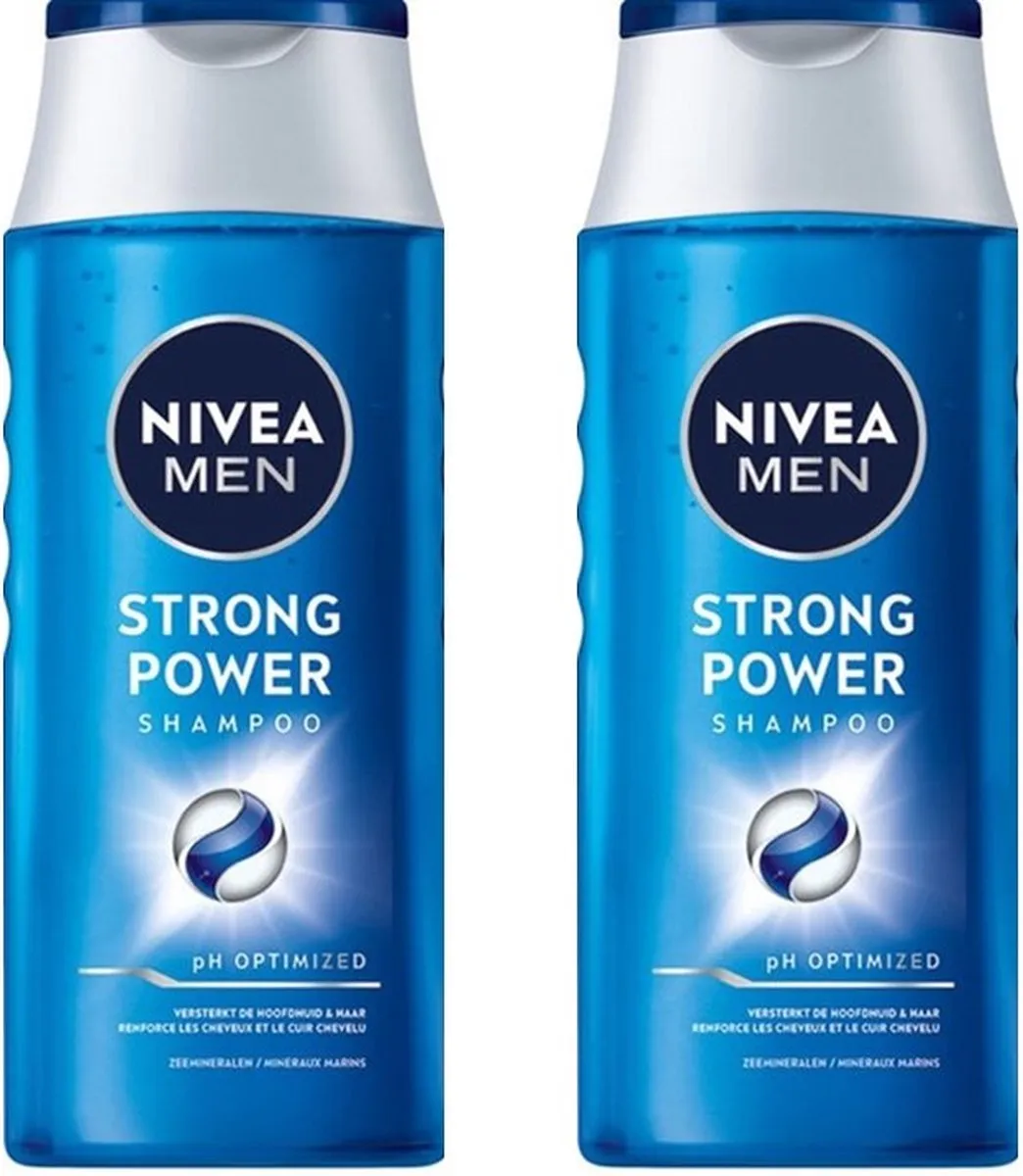 NIVEA MEN STRONG POWER Shampoo 2x250ml