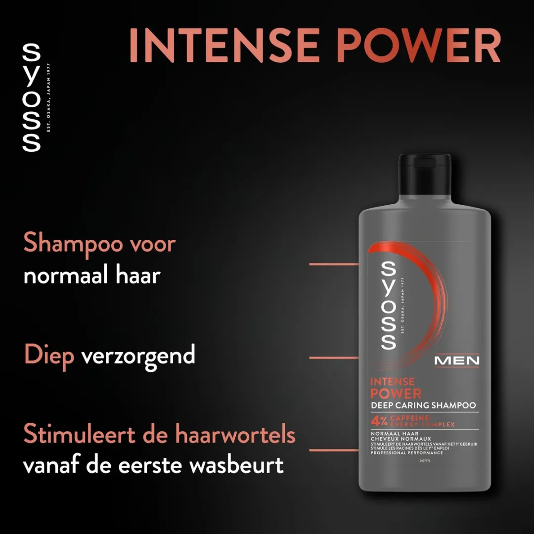 SYOSS Men Power Shampoo - 6x 440ml