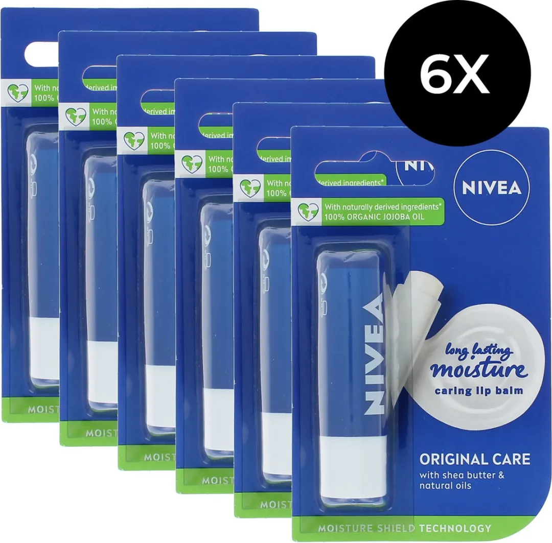 NIVEA Original Care Lippenbalsem 6x5,5ml