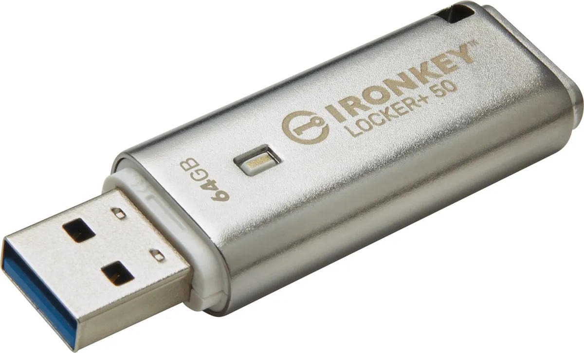 Kingston IronKey Locker+ 50 USB Stick 64GB