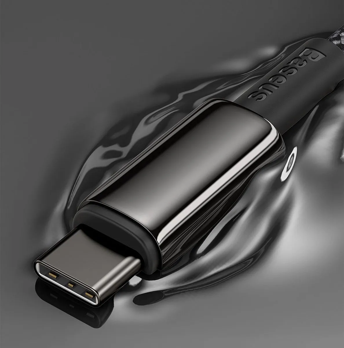 Baseus USB-C Kabel 1m 100W - Zwart - afbeelding 6 van 6
