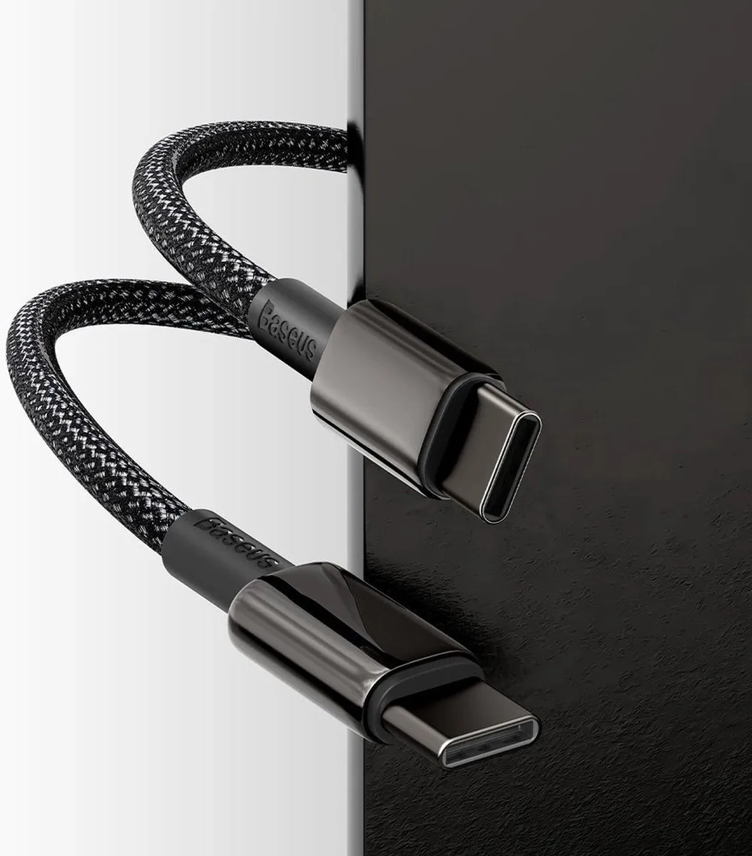 Baseus USB-C Kabel 1m 100W - Zwart