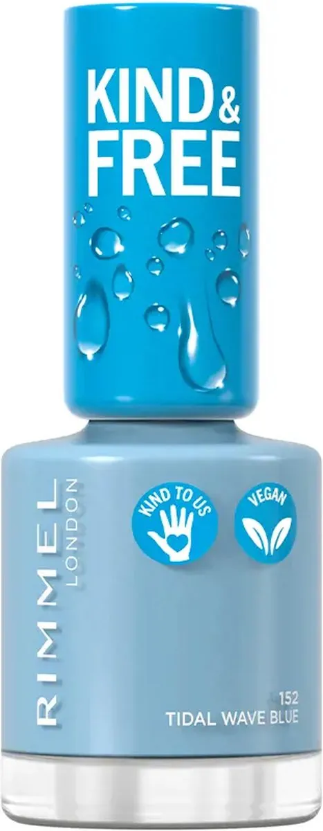 Rimmel London Kind & Free Nagellak 152 Tidal Wave Blue - 8ml - afbeelding 6 van 6