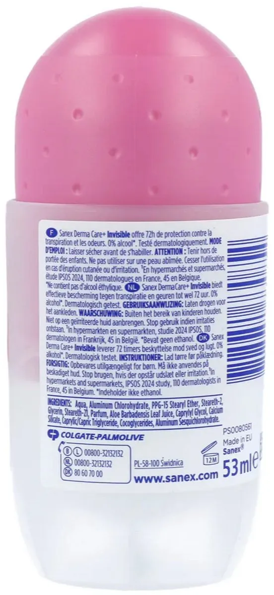 Sanex Dermo Invisible Roll-on Deodorant 50ml