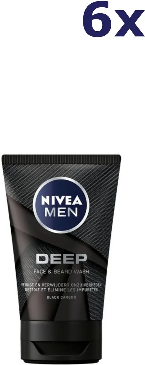 NIVEA Men Deep Face + Beard Wash