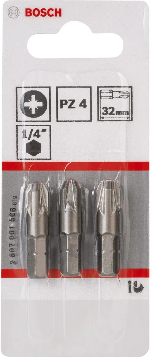 Bosch XH-TORS/PZ4/32MM Torx Bit Set - 3 Stuks