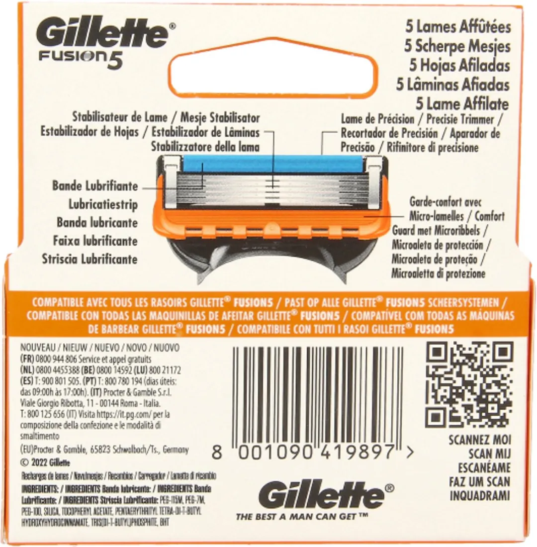 Gillette Fusion 5 Scheermesjes - 20 Stuks