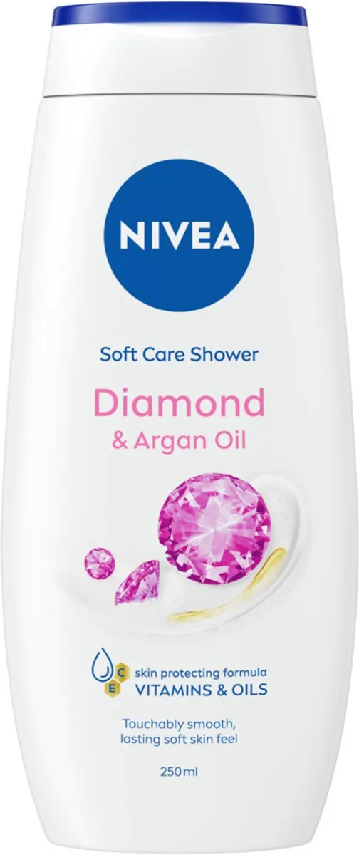 NIVEA Diamond & Argan Oil Badschuim - 6 x 250ml
