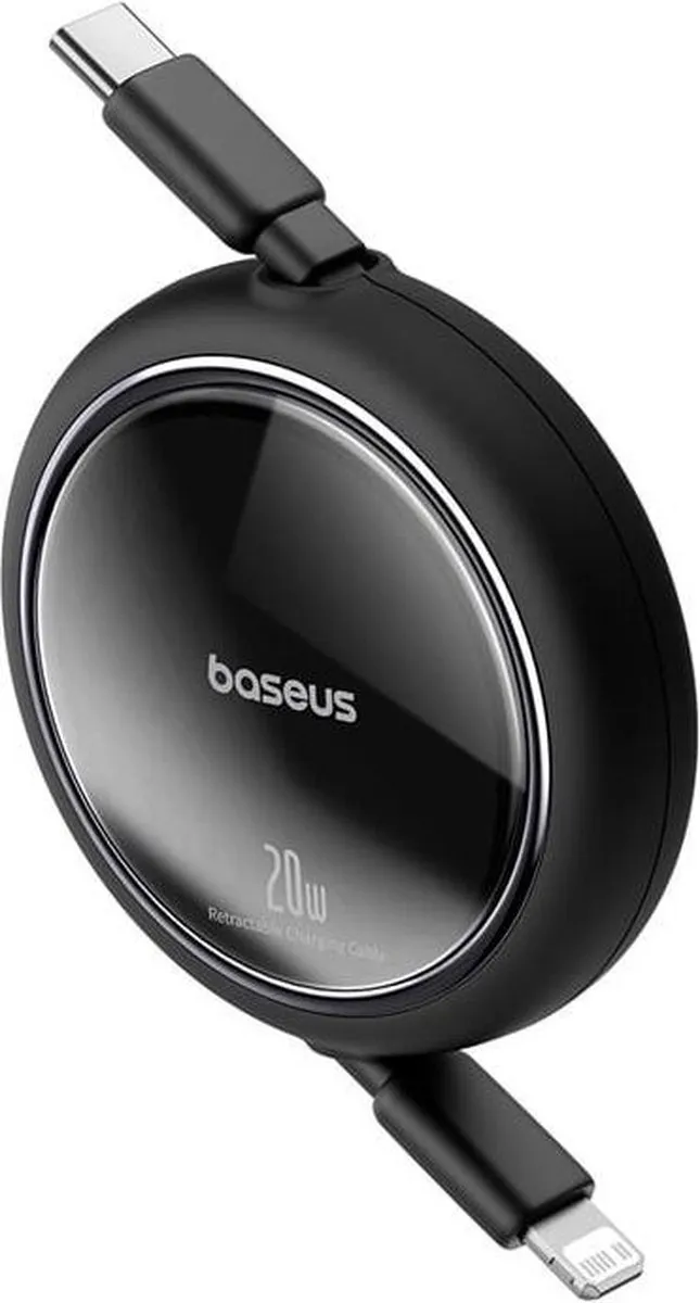 Baseus Free2Pull Oprolbare USB-C naar Lightning Kabel 20W PD 1M