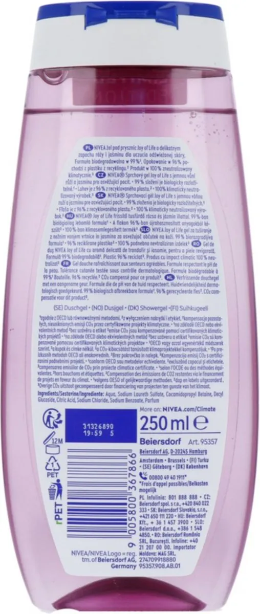 NIVEA Joy of Life Douchegel 250ml