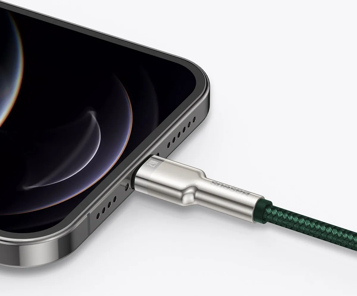 Baseus Cafule USB naar Lightning-kabel 2,4A 1m - Transparent