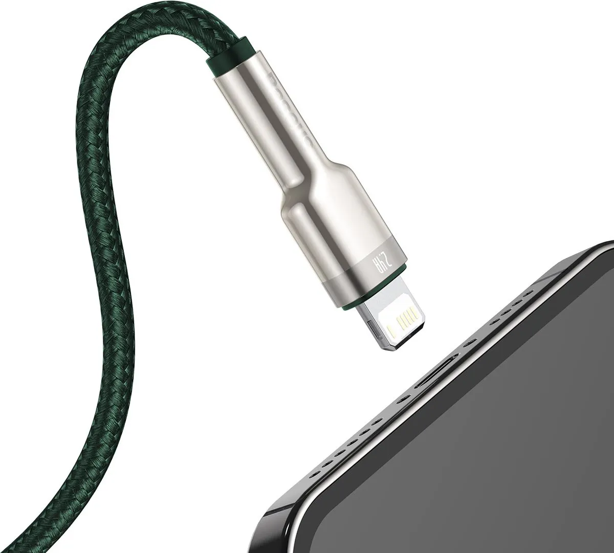 Baseus Cafule USB naar Lightning-kabel 2,4A 1m - Transparent