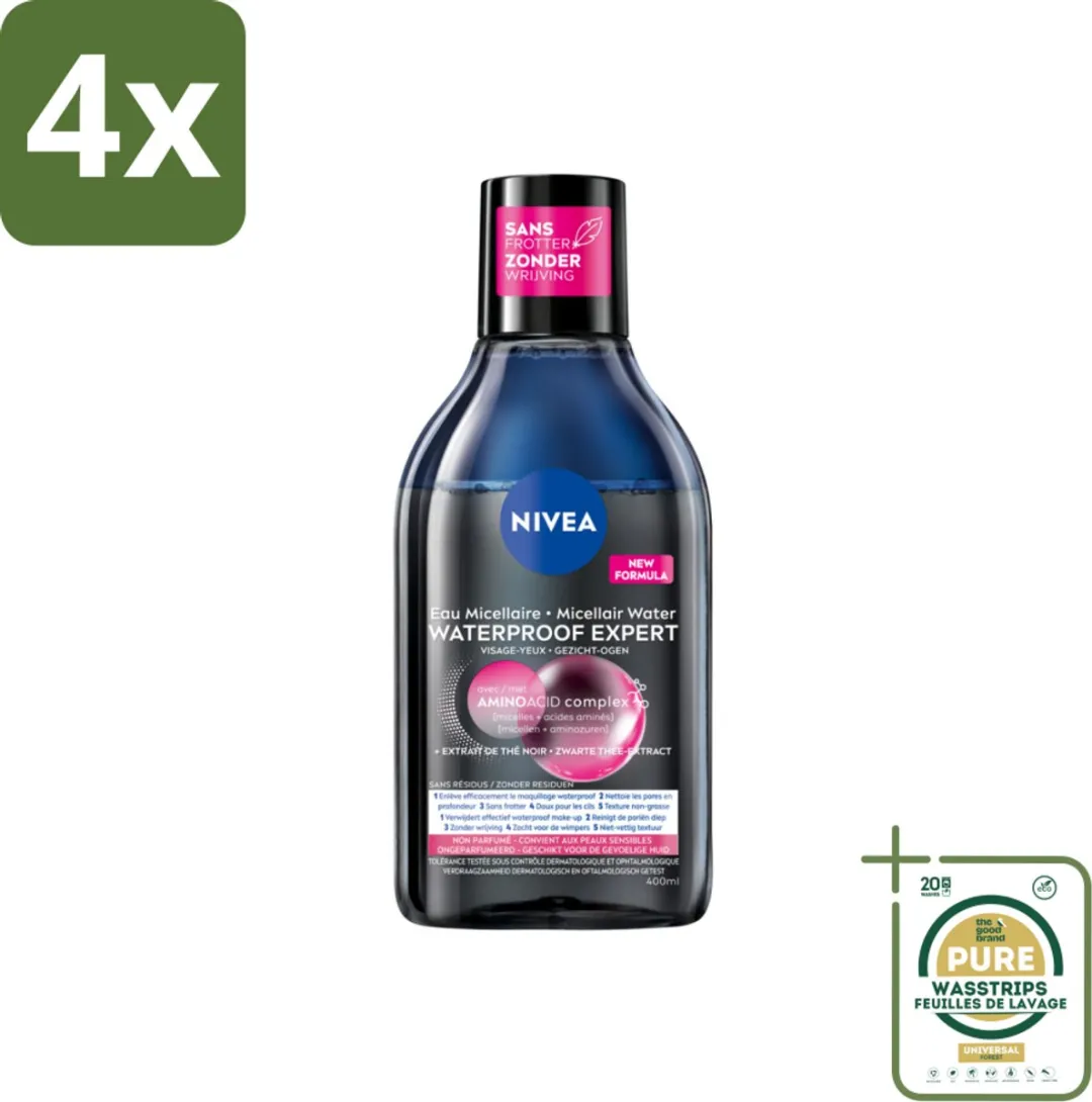 NIVEA Micellair Reinigingswater Waterproof Expert 400ml