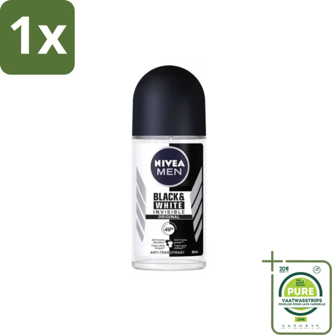 NIVEA Men Invisible for Black & White Deo Roller 50ml