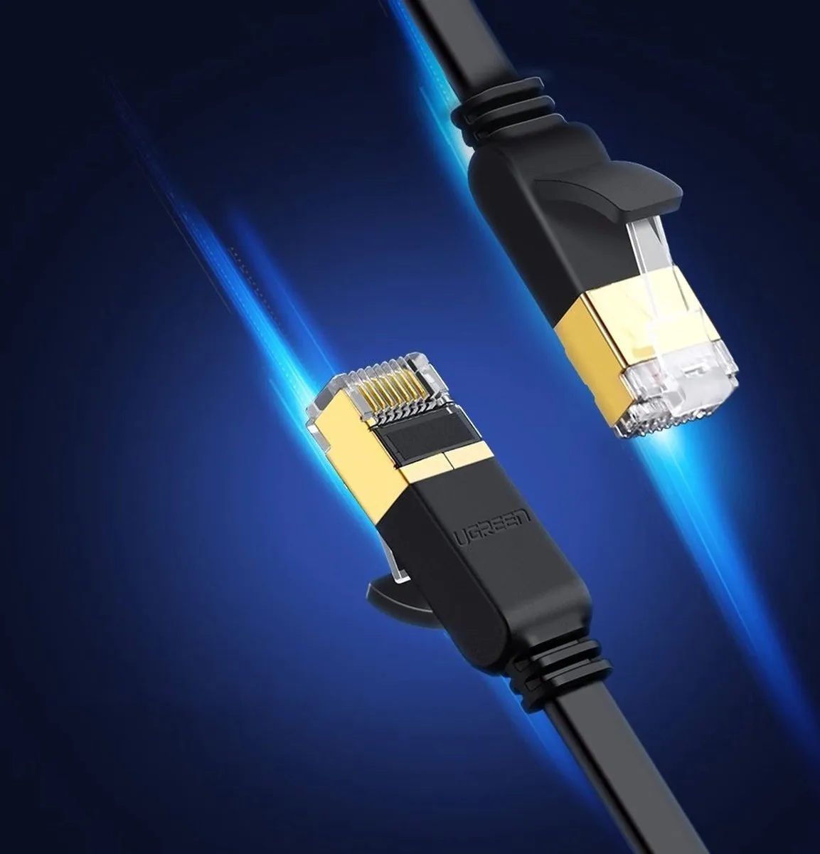 Ugreen Cat 7 Ethernet Patchkabel 10Gbps 10m - Zwart