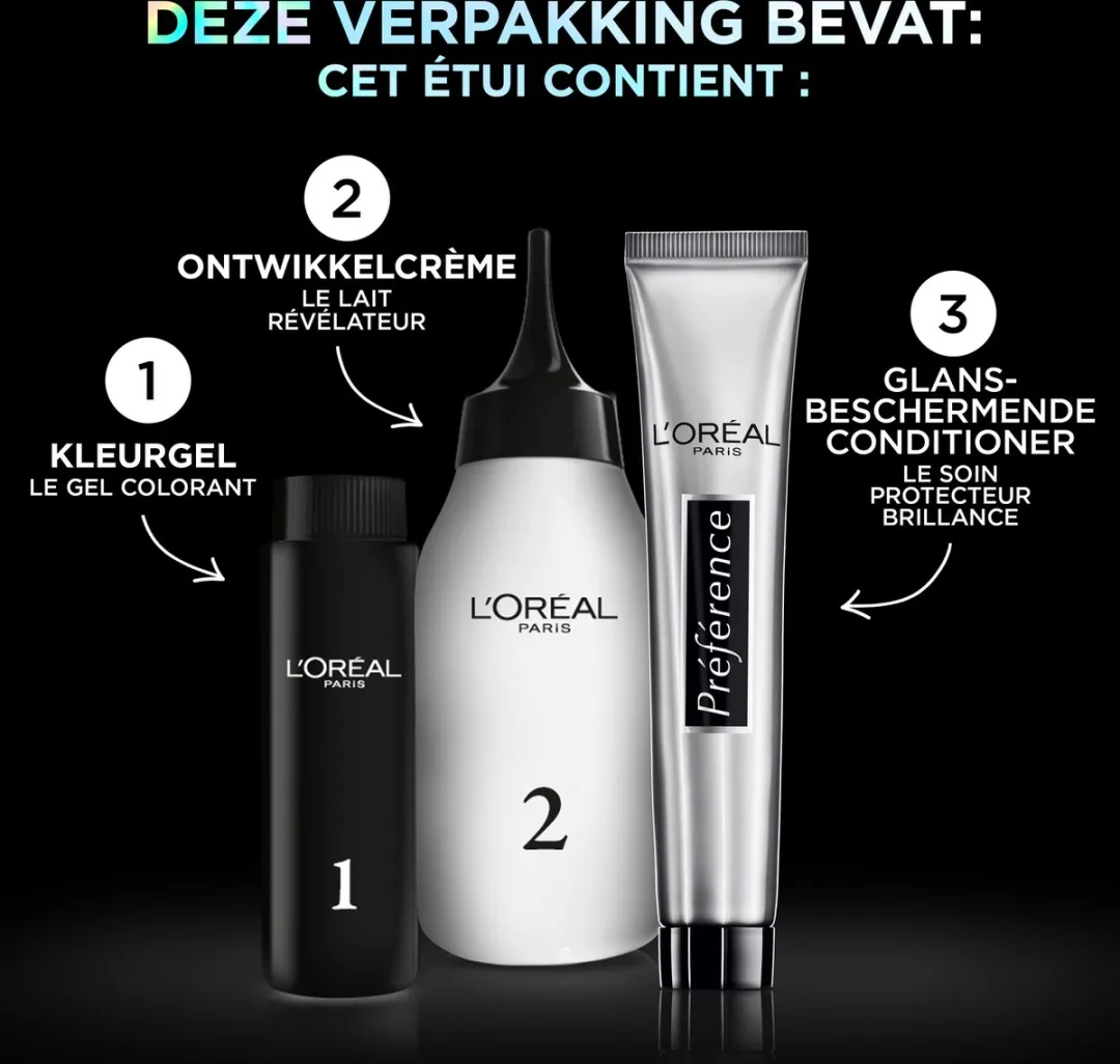 L'Oréal Paris Préférence Vivids 9.112 Permanente Haarkleuring - Grijs