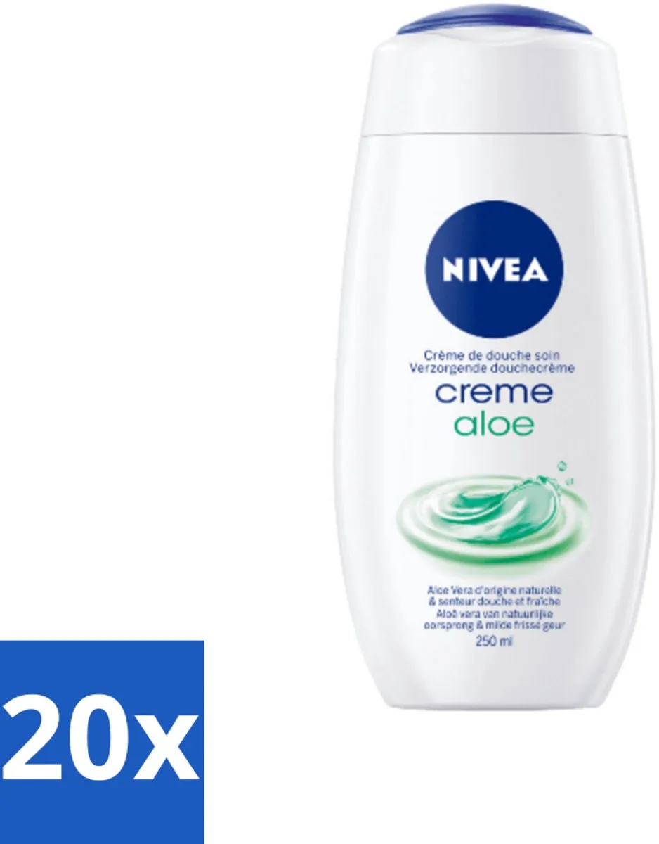 NIVEA Douchecrème Aloë 250ml - 20 Stuks