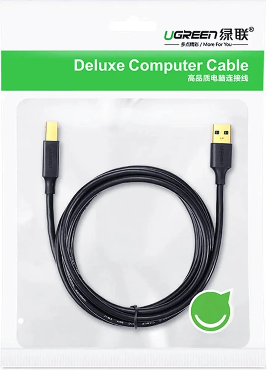 Ugreen USB Printerkabel A-B 480Mb/s 5m - US135